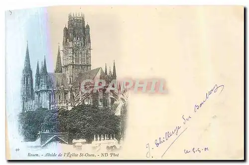 Cartes postales Rouen Abside de l'Eglsie St Ouen