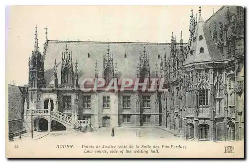 Ansichtskarte AK Rouen Palais de Justice cote de la Salle des Pas Perdus Ensevelissement du Christ