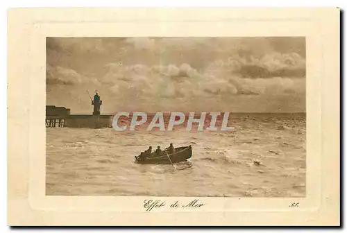 Cartes postales Effet de Mer Bateau Phare
