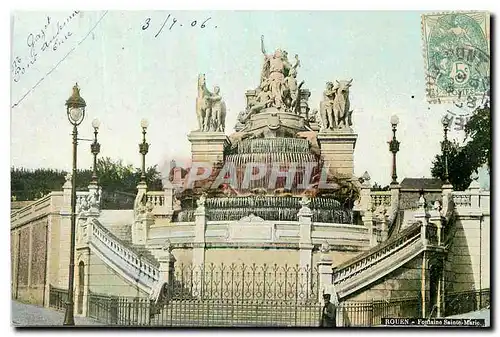 Cartes postales Rouen Fontaine Sainte Maric