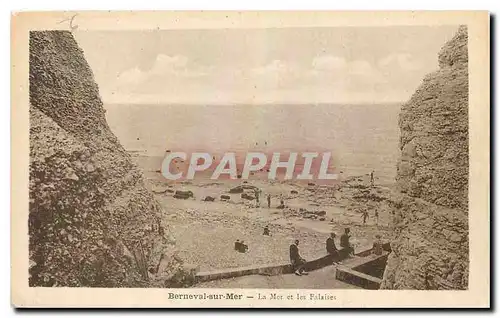 Cartes postales Berneval sur Mer La Mer et les Falaises