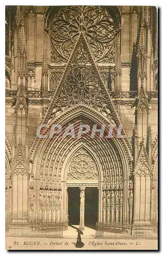 Cartes postales Rouen Portail de l'Eglise Saint Ouen