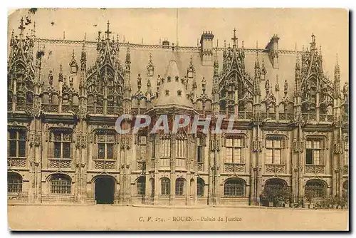 Cartes postales Rouen Palais de Justice