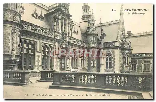 Cartes postales La Benedictine a Fecamp Musee et Oratoire vu de la Terrasse de la Salle des Abbes