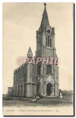 Cartes postales Dieppe l'Eglise Notre Dame de Bon Secours