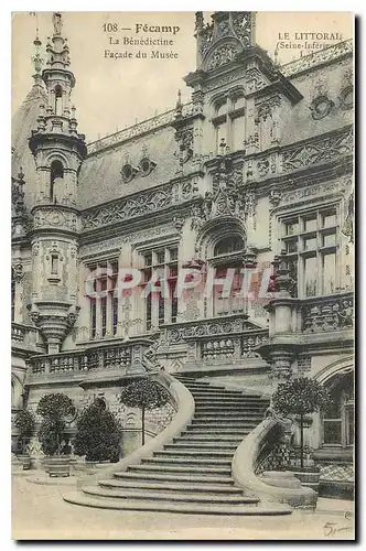 Ansichtskarte AK Fecamp La Benedictine Facade du Musee Le Littoral