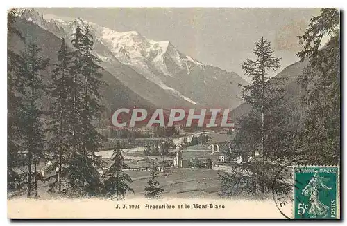 Cartes postales Argentierre et le Mont Blanc