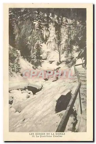 Cartes postales Les Gorges de la Diosaz Le Quatreme Escalier