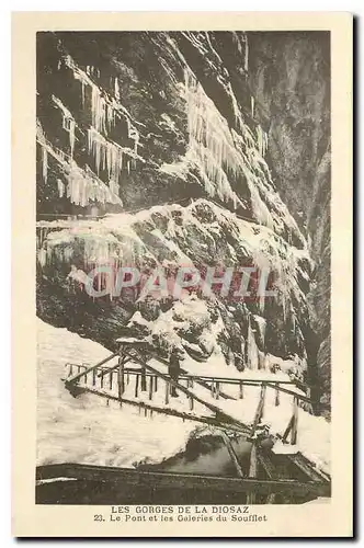 Cartes postales Les Gorges de la Diosaz Le Pont et les galeries du Soufflet