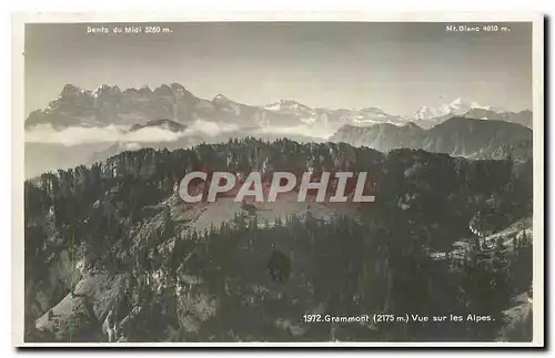 Cartes postales Grammont Vue sur les Alpes
