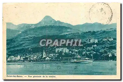 Cartes postales Evian les Bains Vue generale de la station