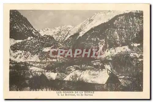 Cartes postales Les Gorges de la Diosaz Le Brevent vu de Servoz