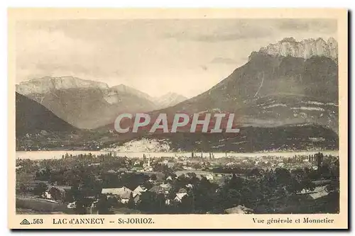 Ansichtskarte AK Lac d'Annecy St Jorioz Vue generale et Monnetier