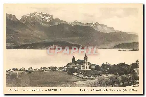 Ansichtskarte AK Lac d'Annecy Sevrier Le Lac et Massif de la Tournette