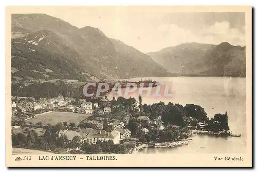 Cartes postales Lac d'Annecy Talloires Vue Generale