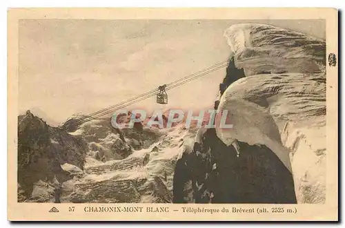 Cartes postales Chamonix mont Blanc Telepherique du Brevent