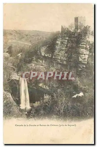 Cartes postales Cascade de la Dorche et Ruines du Chateau