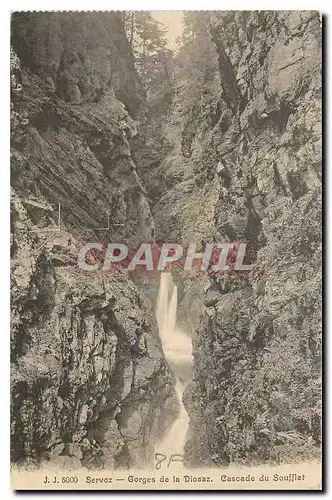 Cartes postales Servoz Gorges de la Diosaz Cascade du Soufflet