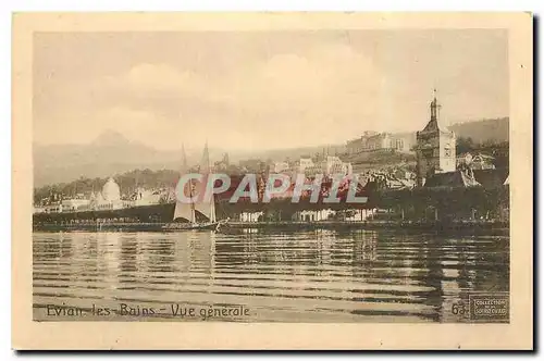 Cartes postales Evian les Bains Vue generale