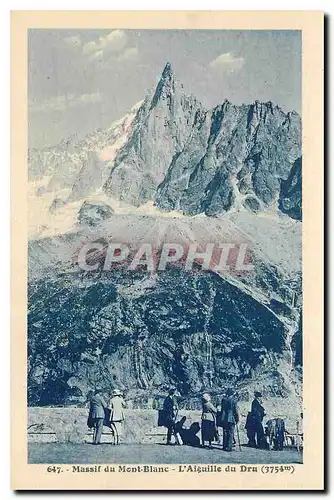 Cartes postales Massif du Mont Blanc l'Aiguille du Dru