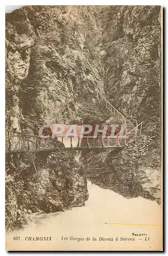 Cartes postales Chamonix Les Gorges de la Diosaz a Servoz