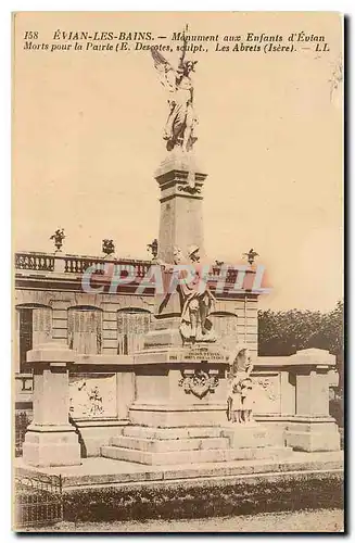 Cartes postales Evian les Bains Monument aux Enfants d'Evian