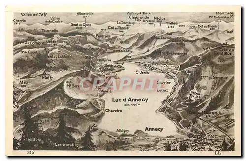 Cartes postales Lac d'Annecy