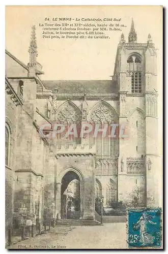 Cartes postales Le Mans Le Cathedrale Cote Sud