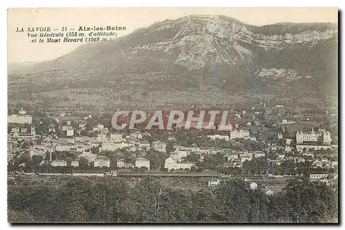 Cartes postales Aix les Bains Vue Generale et le Mont Revard