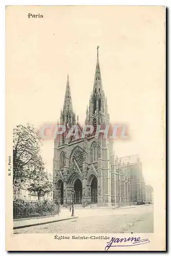 Cartes postales Paris Eglise Sainte Glotilde