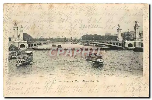 Cartes postales Paris Pont Alexandre III