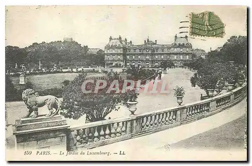 Cartes postales Paris Le Jardin du Luxembourg Lion