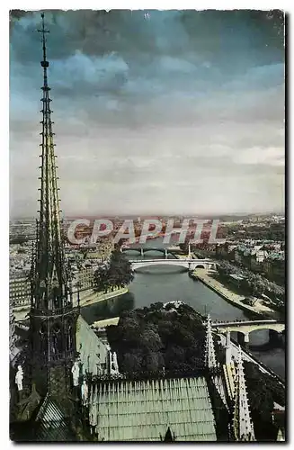 Cartes postales moderne Paris Vue panoramique prise de Notre Dame