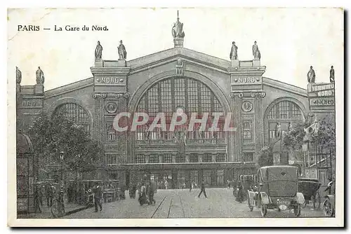 Cartes postales Paris La gare du Nord