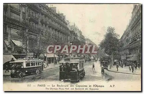 Cartes postales Paris Le Boulevard des Capucines et l'Olympia