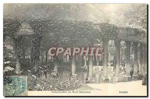 Ansichtskarte AK Paris Colonnades du Parc Monceau