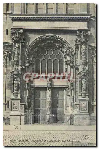 Cartes postales Paris Eglise Eustache  Portail lateral Nord