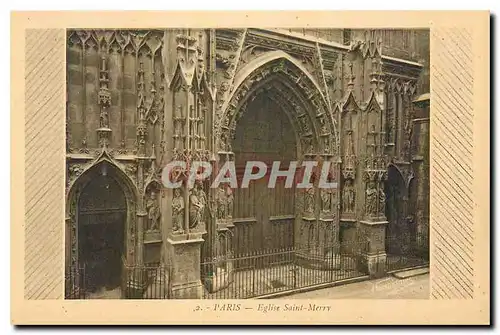 Cartes postales Paris Eglise Saint Merry