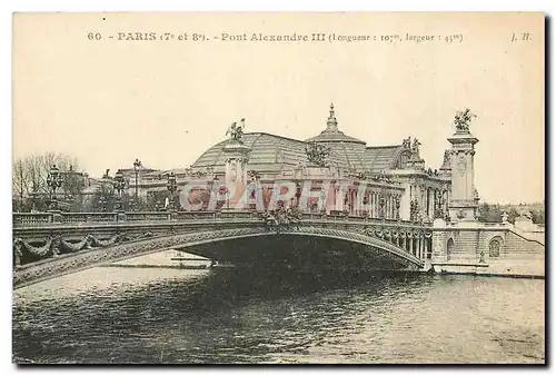 Cartes postales Paris Pont Alexandre III