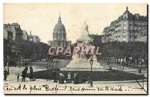 Ansichtskarte AK Paris Le Monument Pasteur et l'Hotel des Invalides