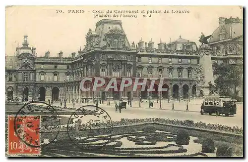 Ansichtskarte AK Paris Cour du Carrousel et palais du Louvre