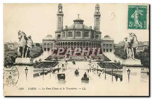 Ansichtskarte AK Paris Le Pont d'Iena et le Trocadero