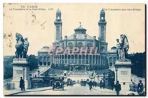 Ansichtskarte AK Paris Le Trocadero et le Pont d'Iena