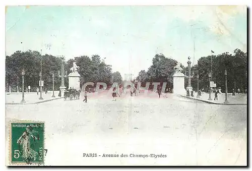 Cartes postales Paris Avenue des Champs Elysees