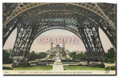 Ansichtskarte AK Paris Le Palais du Trocadero vue prise du Parc du Champ de Mars