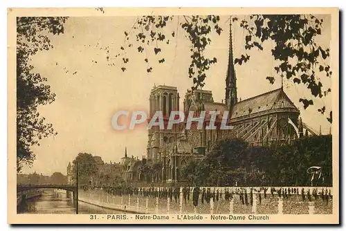 Cartes postales Paris Notre Dame L'Abside