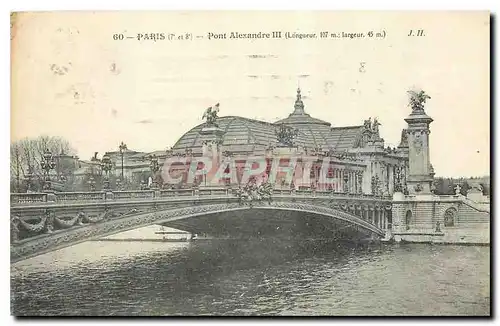 Cartes postales Paris Pont Alexandre III