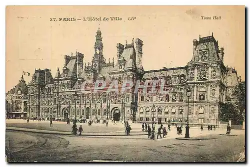 Cartes postales Paris L'Hotel de Ville