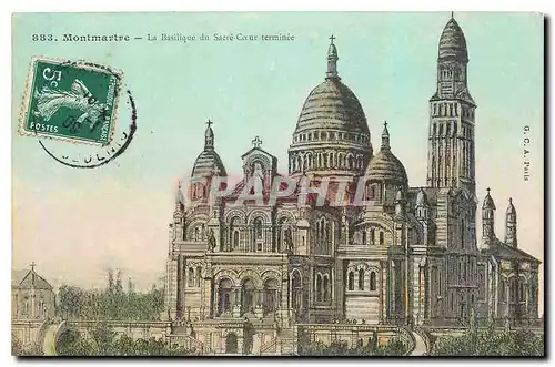 Ansichtskarte AK Montmartre La Basilique du Sacre Coeur terminee Paris