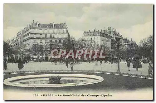 Cartes postales Paris Le Rond Point des Champs Elysees